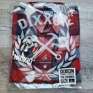 BNIB DIXXON MENS FLANNEL "THE BANNER" LARGE TALL